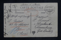 LUXEMBOURG -  Cachet Rouge De Déboursé Sur Carte Postale De Paris Pour Luxembourg Et Retour En 1905 - L 151533 - Brieven En Documenten