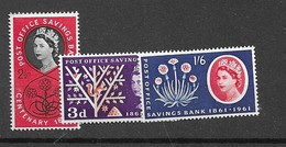 1961 MNH GB MIchel 343-5 Postfris** - Unused Stamps
