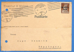 Allemagne Reich 1921 - Carte Postale De Munchen - G31646 - Briefe U. Dokumente