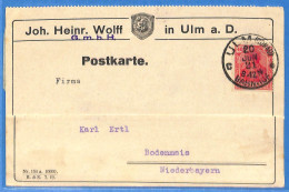 Allemagne Reich 1921 - Carte Postale De Ulm - G31637 - Storia Postale