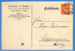 Allemagne Reich 1921 - Carte Postale De Auerbach - G31640 - Brieven En Documenten