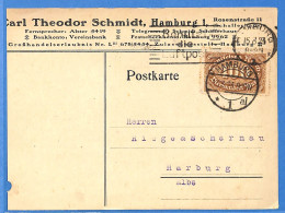 Allemagne Reich 1923 - Carte Postale De Hamburg - G31635 - Lettres & Documents