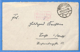 Allemagne Reich 1923 - Lettre Gebühr Bezahlt De Recklinghausen - G31615 - Covers & Documents