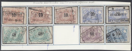 Belgique 1895 -Timbres Oblitérés Entre TR15 Et 23. Avec Variété: "Encoche". Qualité Mixte.....(EB) AR-02422 - Afgestempeld