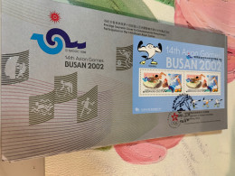 Hong Kong Stamp FDC Asian Games Busan Korea 2002 - Unused Stamps