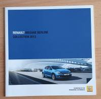 BROCHURE RENAULT MEGANE BERLINE COLLECTION 2012 - Auto's