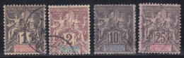 Inde  .  Y&T   .    4 Timbres    .      O   .     Oblitéré - Used Stamps