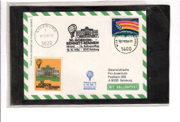 TEM20409   -  SALZBURG 18.10.1986  /  76. BALLONPOSTFLUG -  NETTO KATALOG NR. 76c   - BALLON "  HB-BAE " - Luchtballons