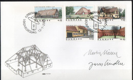 Martin Mörck. Denmark 2005. Resiential Building. Michel 1390 - 1394. FDC. Signed. - FDC