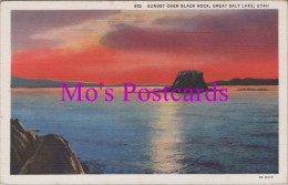 America Postcard - Sunset Over Black Rock, Great Salt Lake, Utah  DZ49 - Other & Unclassified