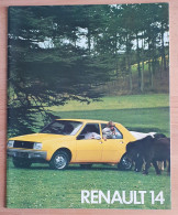 BROCHURE RENAULT 14 - Auto's