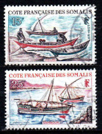 Cote Des Somalis  - 1964 - Voiliers -  N° 320/321  - Oblit -Used - Oblitérés