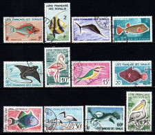 Cote Des Somalis  - 1959 - Poissons Et Oiseaux  -  N° 292 à 303 - Oblit - Used - Usados