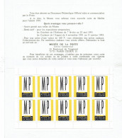 Musée De La Poste 1991 Carnet De Vignettes Affranchi Avec EMA Paris Bienvenue Tarif 2,30  Du 19-04-1991 - Autres & Non Classés