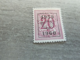 Belgique - Lion - Préoblitéré - 20c. - Lilas - Neuf - Année 1959 - 60 - - Typos 1951-80 (Ziffer Auf Löwe)