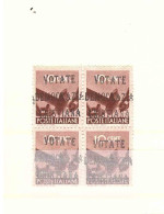 CENT.10 DEMOCRATICA VOTATE DEMOCRAZIA CRISTIANA - 1946-60: Mint/hinged