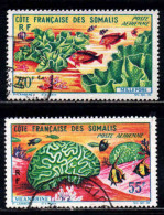 Cote Des Somalis  - 1963 - Faune Corallienne  -  PA 34/35 - Oblit - Used - Gebruikt