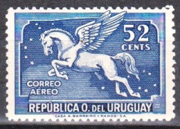 1935 URUGUAY New Hinged AIRMAIL Yvert A67 Sc. C70 - Blue Violet 52 C. Horse Pegaso Pegasus - Uruguay