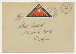 Cover / Postmark Switzerland 1939 Military - Fieldpost Vignette - Militares