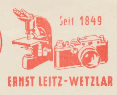 Meter Cut Germany 1961 Microscope - Photo Camera - Leitz - Wetzlar - Autres & Non Classés