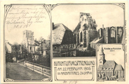 Hainichen - Kirchturmsprengung 1906 - Hainichen