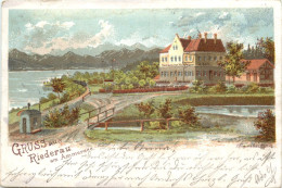 Gruss Aus Riederau Bei Diessen Am Ammersee - Litho - Diessen