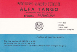 Qsl Alfa Tango Division Paraguay 1991 Op Miguel 67 AT 101 - CB-Funk