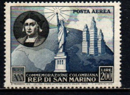 1952 - San Marino PA 101 Cristoforo Colombo   ++++++ - Unused Stamps