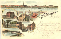 Gruss Aus Dömitz - Litho - Ludwigslust