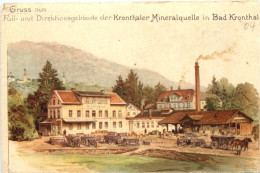 Bad Kronthal - Kronthaler Mineralquelle - Litho - Kronberg