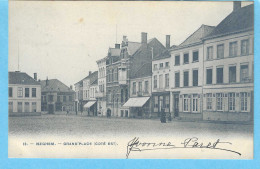 Izegem-Iseghem-1908-Grand'Place (coté Est)-Café De La Paix--Uitg.Photo.H.Bertels, Bruxelles - Izegem