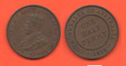 Australie Australia ONE HALF PENNY 1916 - 1/2 Penny - ½ Penny