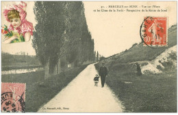 27 MARCILLY-SUR-EURE. Côtes De La Forêt Route De Sorel. Rare 1906 Puis 1911. Fillette En Ajout - Marcilly-sur-Eure