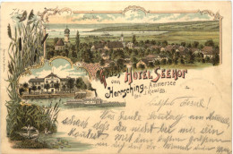 Hersching Am Ammersee - Litho - Hotel Seehof - Herrsching