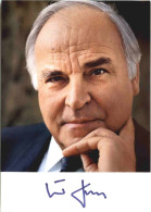 Helmut Kohl Mit Autogramm - Personnages