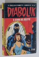 60932 DIABOLIK 1975 A. XIV N. 6 - Il Genio Del Delitto - Diabolik