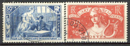 BF-11 France N° 307 + 308 Oblitéré à 10% De La Cote.   A Saisir !!!. - Used Stamps