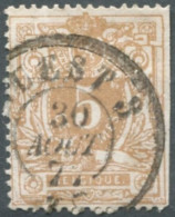 Belgique COB N°28 - Cachet (ambulant) OUEST 3 - (F910) - Bahnpoststempel