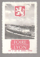 FOIRE INTERNATIONALE DE LYON 1956 NEUF* - Exposiciones Filatelicas
