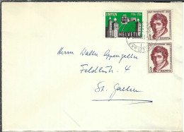 SUISSE 1955: LSC De Genève Pour St Gallen - Storia Postale