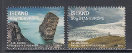 2014 Iceland Scenes Glacier Tourism Complete Set Of 2 MNH @ BELOW FACE VALUE - Unused Stamps