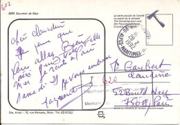 TAXE N° TAMPON-TAXE 6,20FR S/CP. A PARIS/1992 - 1960-.... Cartas & Documentos