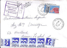 LETTRE DE LAGRAULIERE/5.8.77 POUR L’ANGLETERRE TAXEE - 1960-.... Covers & Documents