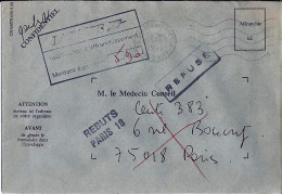 TAXE N° TAMPON-TAXE 5,90FR S/L. A GARGES/1991 + REFUS/REBUTS - 1960-.... Storia Postale