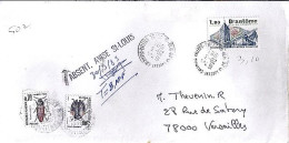 TAXE N° 111/103 S/L.DE LA GARENNE COLOMBES + TAXEE A VERSAILLES/30.3.83 - 1960-.... Storia Postale
