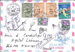 TAXE N° 102x2 S/L. D’ALGERIE TAXEE A NANTES/14.12.76 - 1960-.... Cartas & Documentos