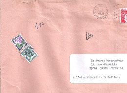 TAXE N° 102/98 S/L. DE PLEYBER + TAXEE A PARIS/30.7.79 - 1960-.... Covers & Documents