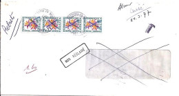 TAXE N° 100x4 S/L. TAXEE A LONGLAVILLE/24.3.77 - 1960-.... Storia Postale