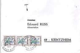 TAXE N° 99x3 S/L. DE COLMAR + TAXEE A KIENTZHEIM/14.6.71 - 1960-.... Storia Postale