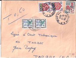 TAXE N° 99x2 S/L. DE PERPIGNAN + TAXEE A TARBES/18.5.65 - 1960-.... Lettres & Documents